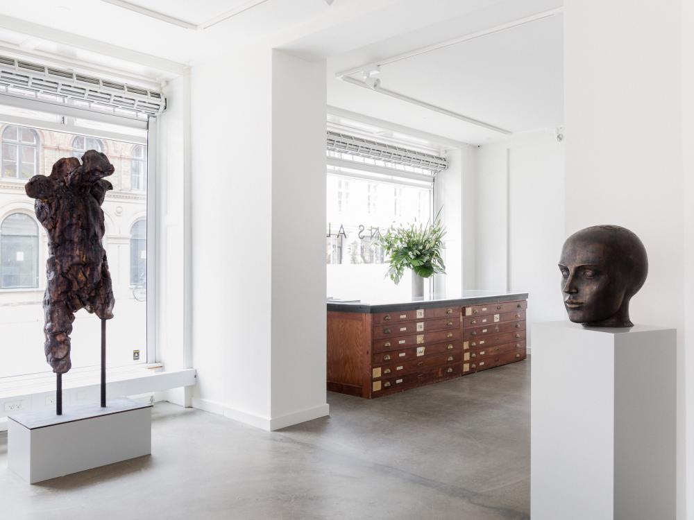 Installation view of the 2023 exhibition "Works 22/23" by Christian Lemmerz at Hans Alf Gallery